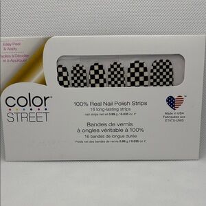 💅 3/$10 - Color Street Checkered Nail Polish Strips - Check Yourself